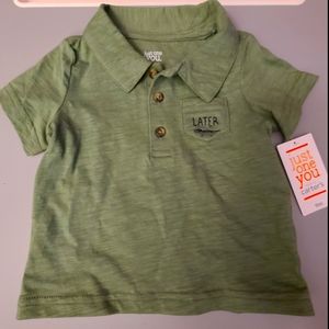 Carters 9m Polo w/ Shorts- New